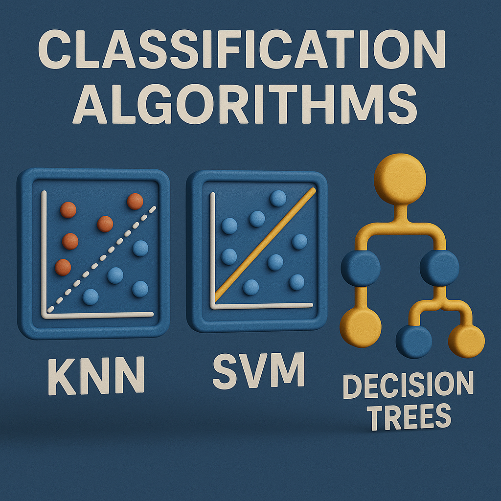 Classification Algorithms (KNN, SVM, Decision Trees)