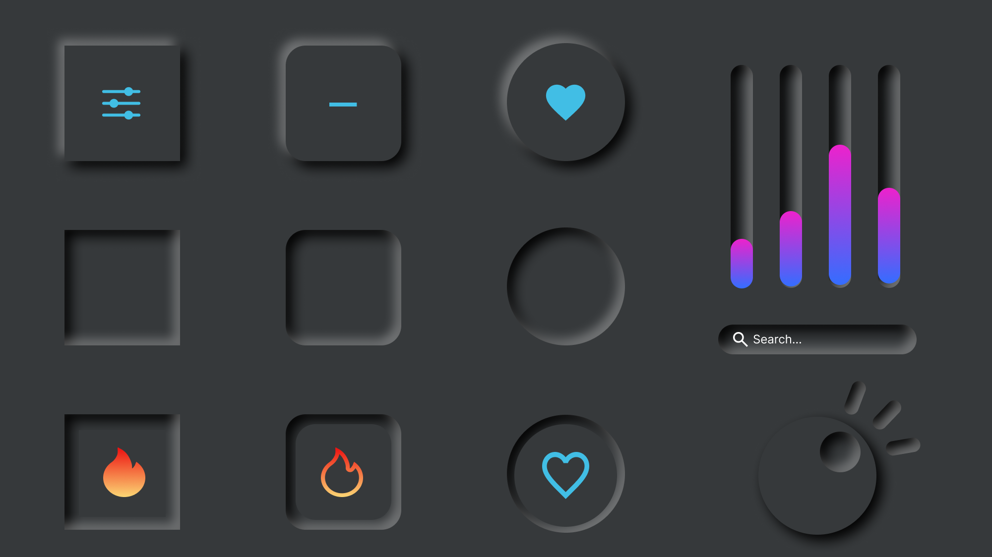 Neumorphism design style